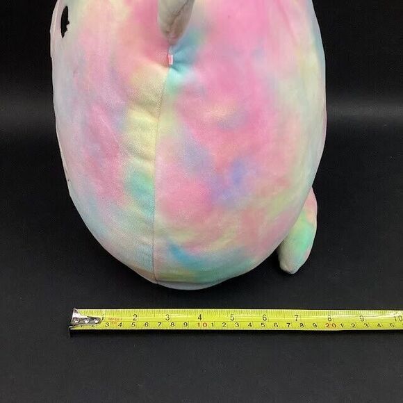 Kellytoy-Squishmallow-Esmeralda- Tie-Dye Valentine's Day Love Unicorn- 14" Plush - Picture 9 of 10